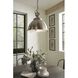 Medal 1 Light Brushed Nickel Pendant Ceiling Light